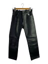 【中古】HARLEY DAVIDSON◆■カウレザーパンツ/28/牛革/BLK/無地【メンズウェア】(4)