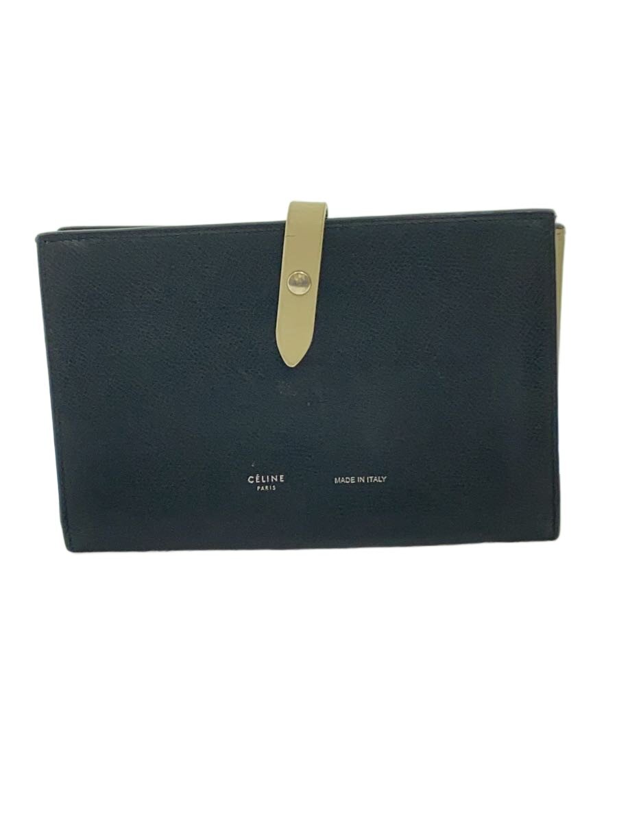 【中古】CELINE◆2つ折り財布/レザー/BLK/メンズ/10B633BFP【服飾雑貨他】