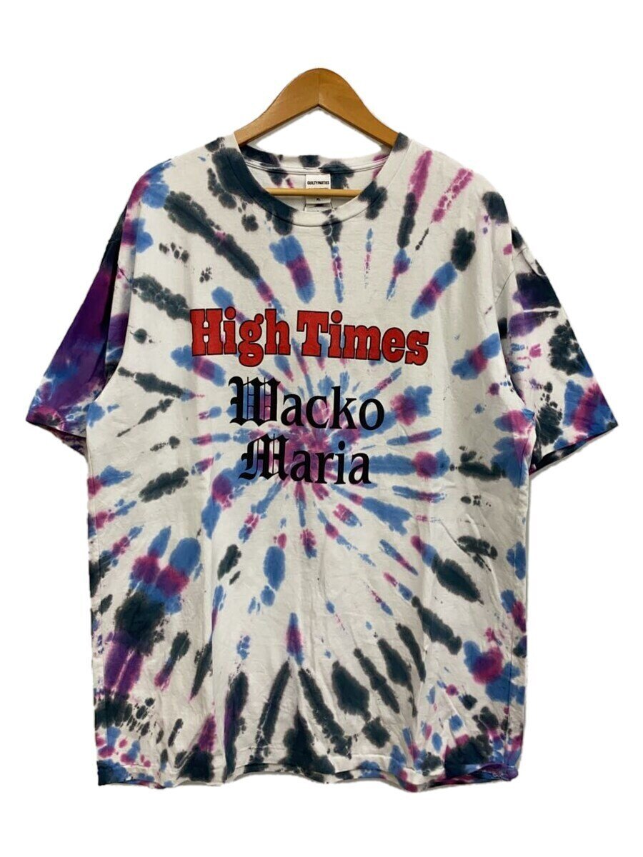 【中古】The Guilty Parties◆HIGH TIMES/TIE DYE T-SHIRT/Tシャツ/XL/コットン/マルチカラー/総柄【メンズウェア】