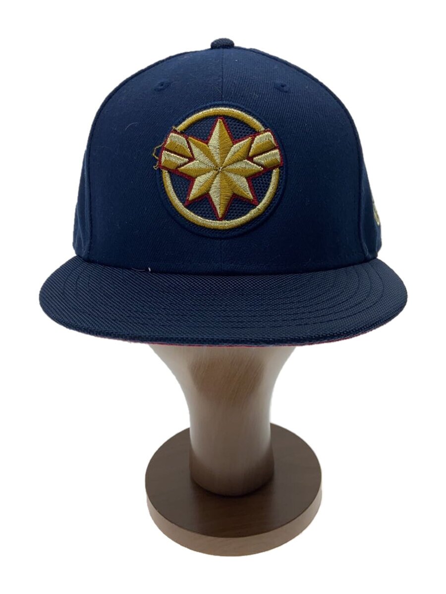 Cap - 【中古】NEW ERA◆キャップ/7 3/8/コットン/NVY/メンズ//【服飾雑貨他】