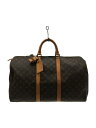 【中古】LOUIS VUITTON◆キーポル50_モノグラム_BRW/PVC/ブラウン【バッグ】
