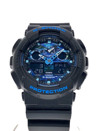 【中古】CASIO◆クォーツ腕時計/アナログ/ラバー/BLK/GA-100CB【服飾雑貨他】 【中古】CASIO◆クォーツ腕時計/アナログ/ラバー/BLK/GA-100CB【服飾雑貨他】