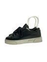【中古】MIU MIU◆ローカットスニーカー/37/BLK/レザー/165【シューズ】