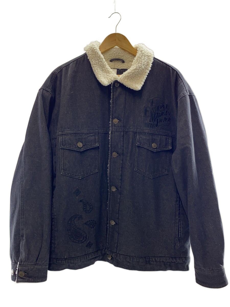 EXAMPLE◆DENIM BOA JACKET デニムボアジャケット/XL/BLK