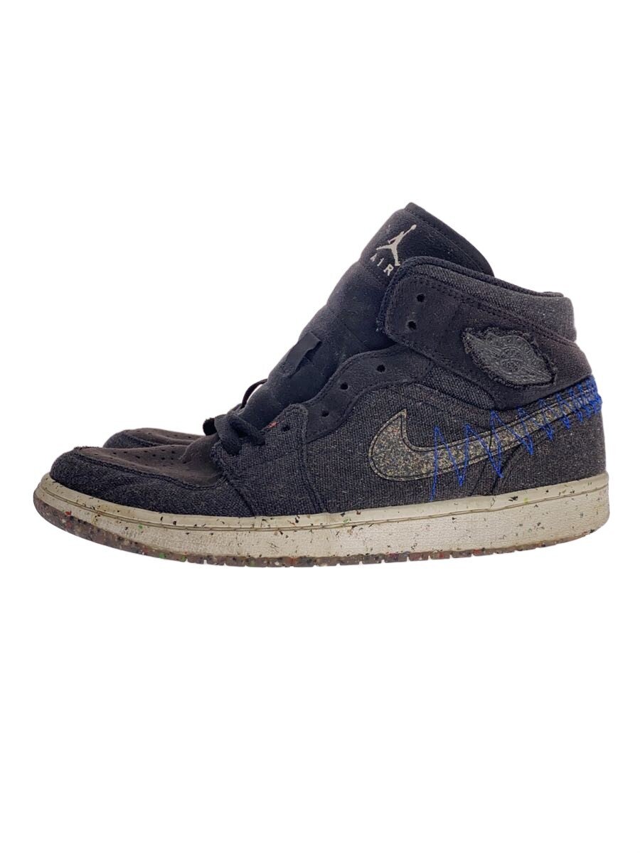 Shoes - 【中古】NIKE◆AIR JORDAN 1 MID SE_エアジョーダン 1 ミッド SE/26.5cm/BLK【シューズ】