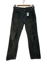 【中古】Levi’s◆ボタン裏653/501/90s/ボトム/31/コットン/BLK/無地【メンズウェア】(4)