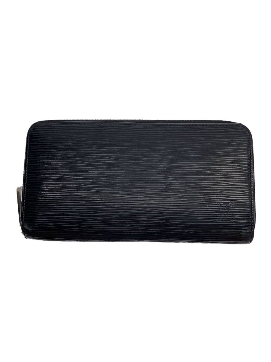 【中古】LOUIS VUITTON◆ジッピー・オーガナイザー_エピ_BLK/レザー/BLK/無地/メンズ【服飾雑貨他】