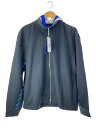 【中古】ASICS◆ジップパーカー/XL/ポリエステル/BLK/無地/2203A295//【メンズウェア】