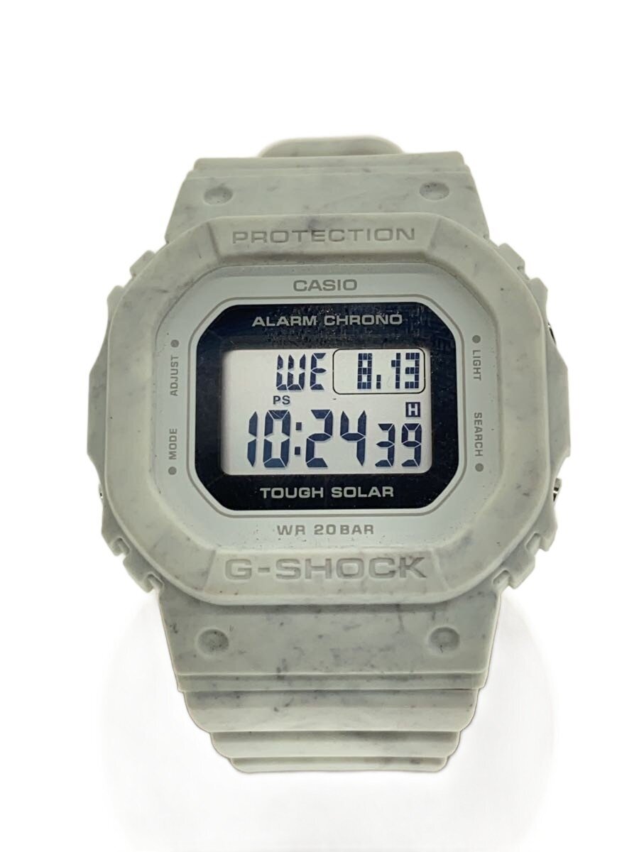 NIXON - 【中古】CASIO◆ソーラー腕時計_G-SHOCK/デジタル/ラバー/WHT【服飾雑貨他】