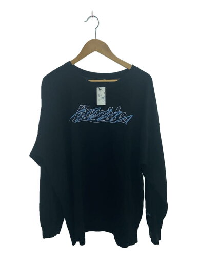 【中古】genzai◆長袖Tシャツ/XL/コットン/BLK【メンズウェア】 【中古】genzai◆長袖Tシャツ/XL/コットン/BLK【メンズウェア】