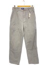 【中古】STUSSY◆オールド/90s頃/リップストップ/ボトム/32/コットン/GRY/無地【メンズウェア】