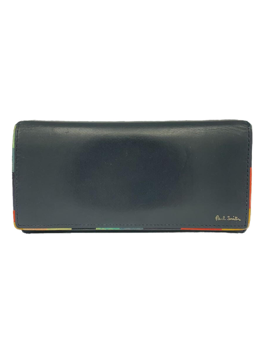 【中古】Paul Smith◆長財布/レザー/BLK/メンズ【服飾雑貨他】