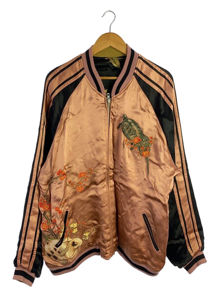 【中古】スカジャン/XXL/レーヨン/BLK【メンズウェア】