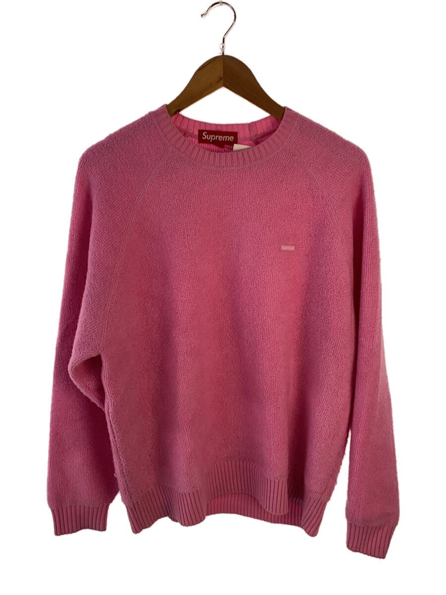 Supreme◆Terry Small Box Sweater/ニット・セーター(厚手)/M/ウール/PNK//