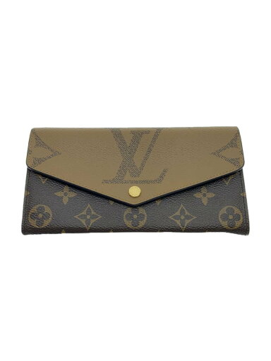 【中古】LOUIS VUITTON◆ポルト・フォイユ・サラ_モノグラム・ジャイアント・リバース_BRW/--/BRW/レディース【服飾雑貨他】 【中古】LOUIS VUITTON◆ポルト・フォイユ・サラ_モノグラム・ジャイアント・リバース_BRW/--/BRW/レディース【服飾雑貨他】