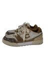 【中古】COACH◆ソーホースニーカー・ミックスドシグネチャー/25.5cm/BRW/CAQ11【シューズ】