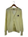 【中古】IZOD◆カーディガン(薄手)/L/アクリル/WHT/無地【メンズウェア】
