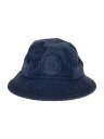 【中古】STONE ISLAND◆バケットハット/M/コットン/BLK/無地/メンズ/7325902ST/USA製【服飾雑貨他】