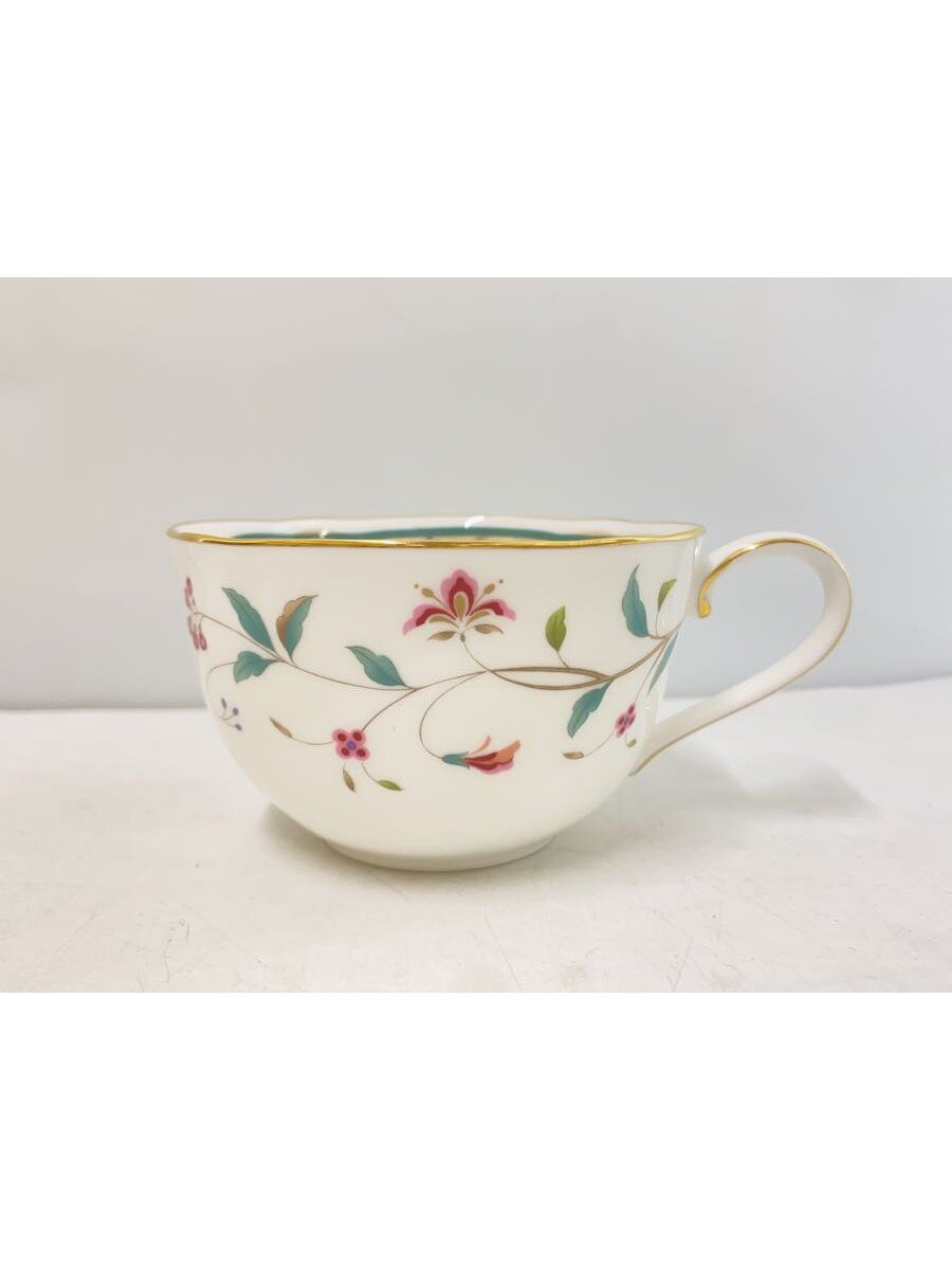 【中古】Noritake◆花更紗カップ&ソーサー/2客セット/ホワイト//【キッチン用品】