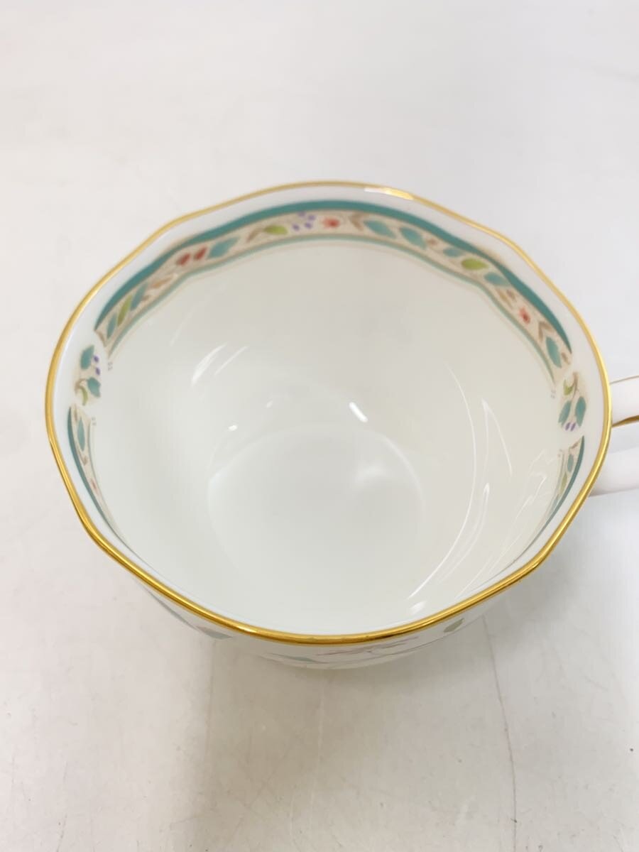 【中古】Noritake◆花更紗カップ&ソーサー/2客セット/ホワイト//【キッチン用品】