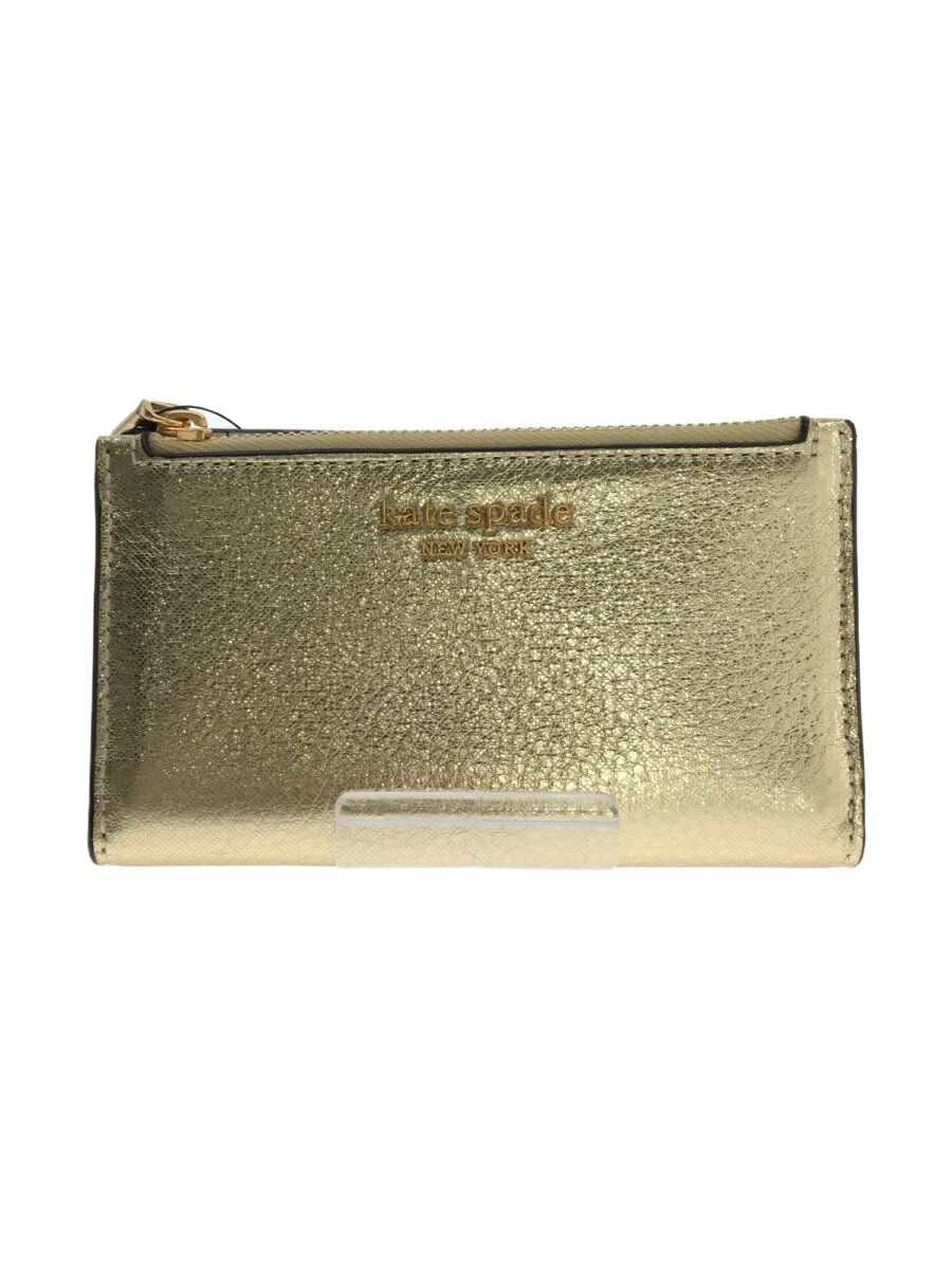 【中古】kate spade new york◆2つ折り財布/--/GLD/レディース/k8830【服飾雑貨他】