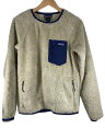 【中古】patagonia◆トップス/S/ポリエステル/CRM/無地/STY25895FA21【メンズウェア】