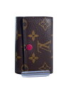 【中古】LOUIS VUITTON◆ミュルティクレ6_モノグラム・キャンバス_BRW_フューシャ/--/BRW/総柄/レディース【服飾雑貨他】(4)