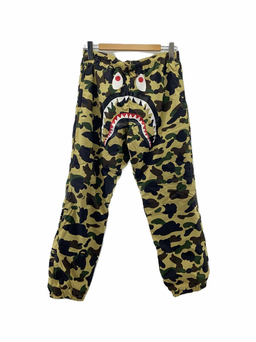 【中古】A BATHING APE◆ボトム/M/ポリエステル/KHK/カモフラ/001ptd701008x【メンズウェア】