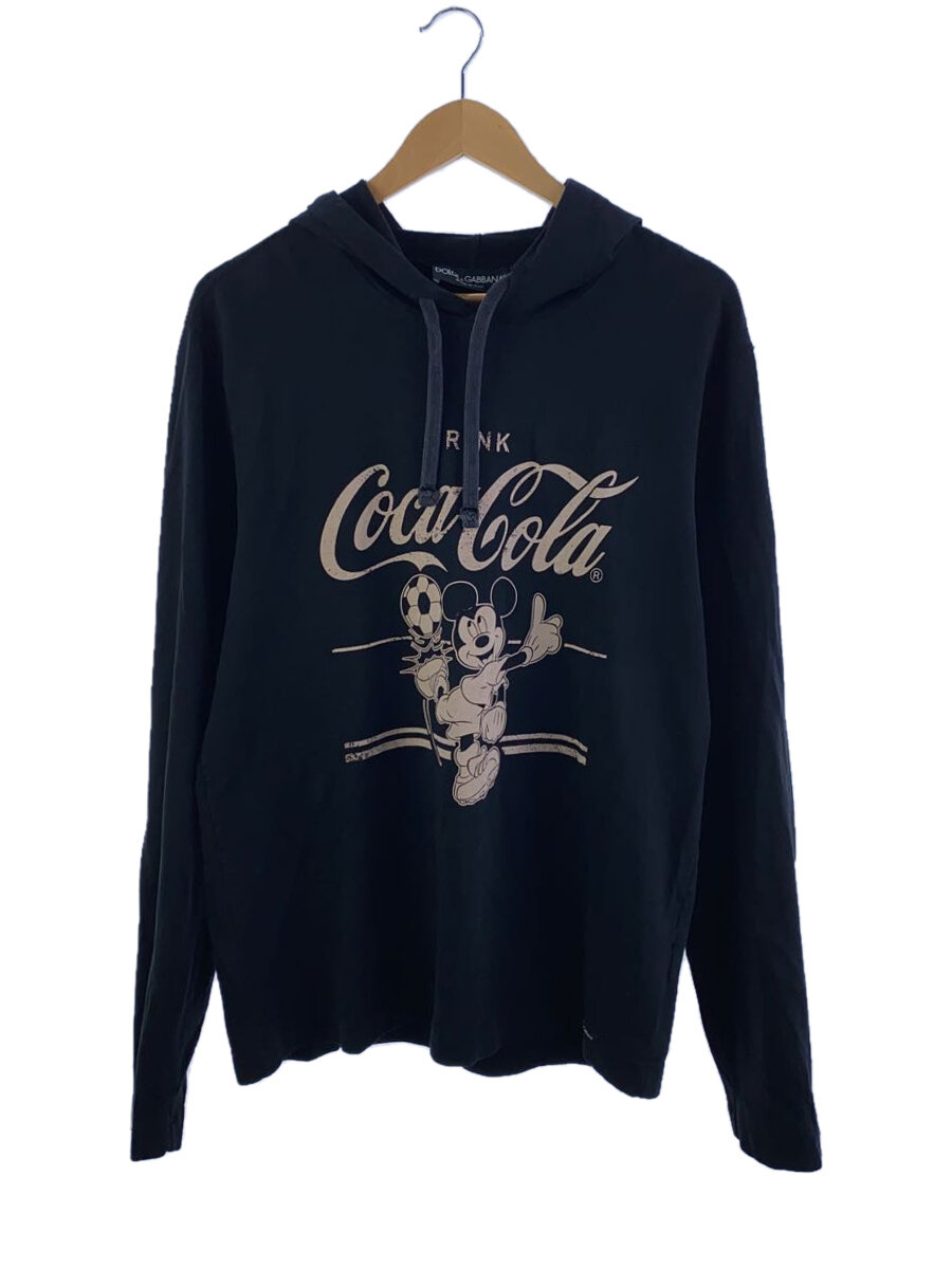 【中古】DOLCE&amp;GABBANA◆Coca Cola/パーカー/--/コットン/BLK/プリント【メンズウェア】