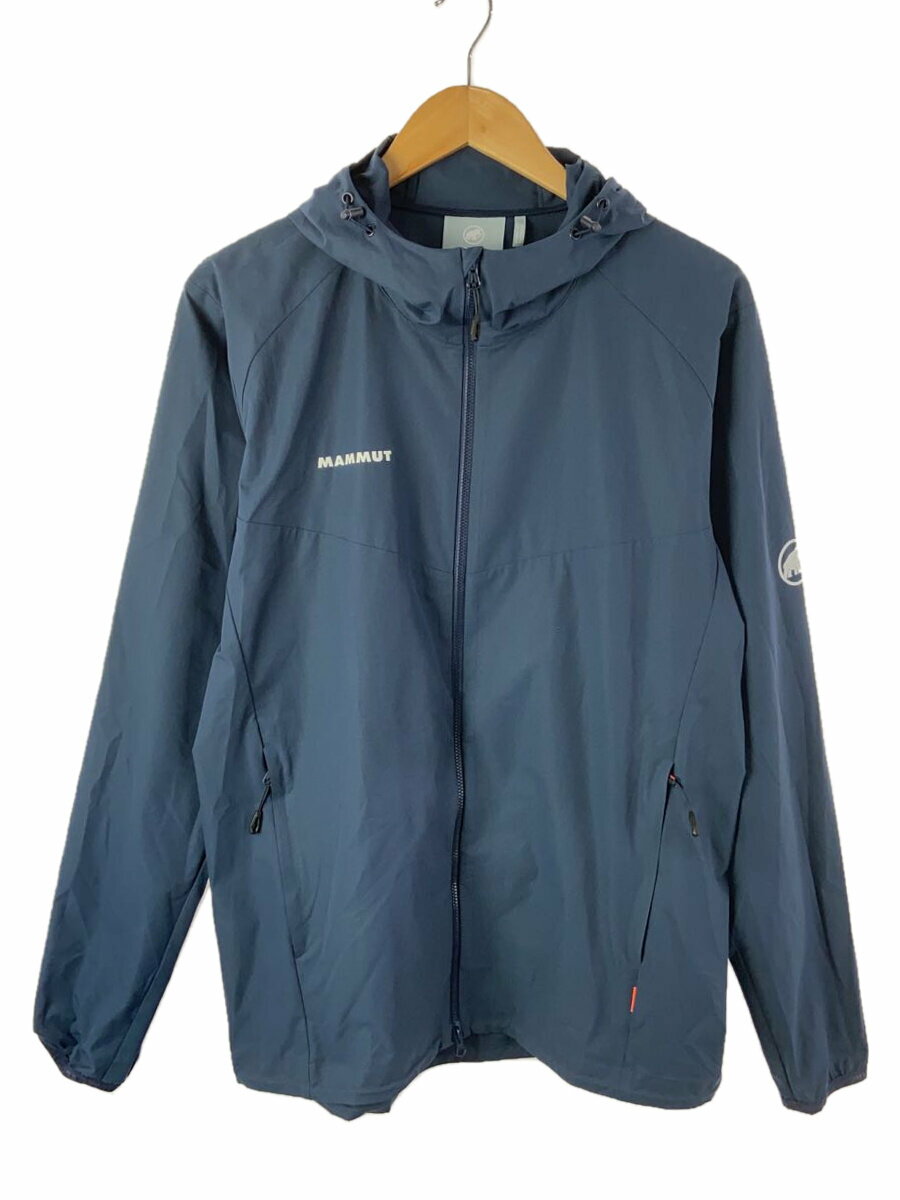 【中古】MAMMUT◆GRANITE SO Hooded Jacket/マウンテンパーカ/XL/ポリエステル/NVY/1011-00322【メンズウェア】