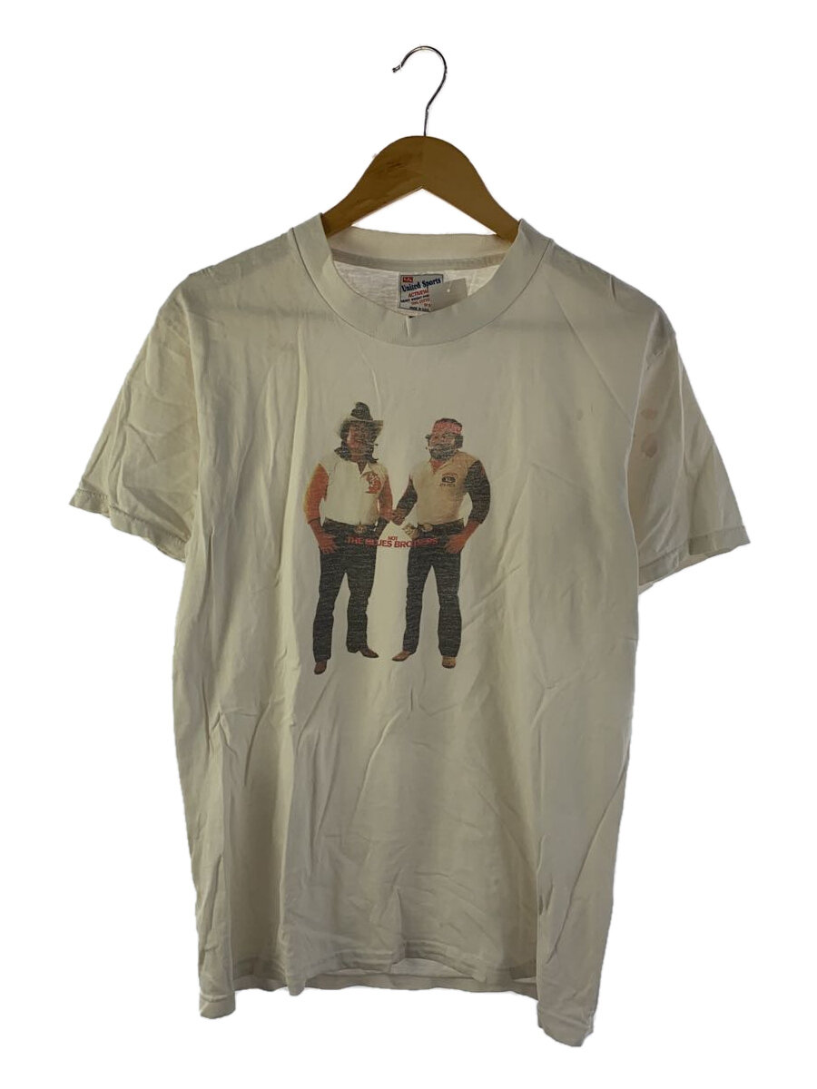【中古】United Sports◆90s/NOT THE BLUES BROTHERS/M/コットン/WHT【メンズウェア】
