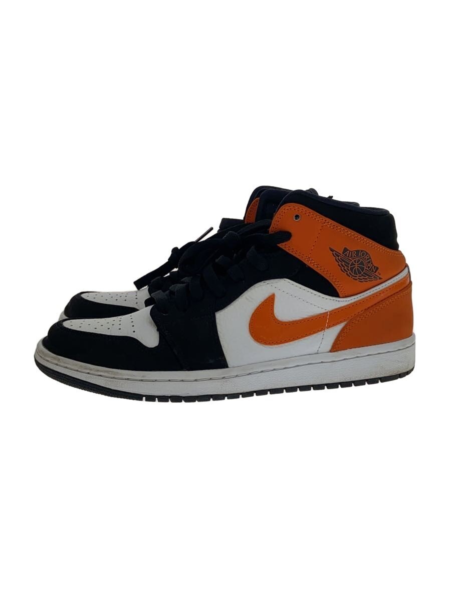 NIKE◆AIR JORDAN 1 MID/エアジョーダン1ミッド/ブラック/554724-058/26cm/BLK