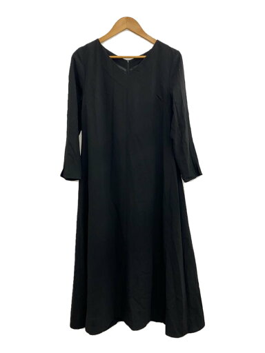 【中古】Bouchon◆長袖ワンピース/--/--/BLK【レディースウェア】 【中古】Bouchon◆長袖ワンピース/--/--/BLK【レディースウェア】