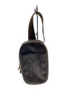 【中古】LOUIS VUITTON◆ポシェット・ガンジュ_モノグラム・キャンバス_BRW/PVC/BRW/総柄【バッグ】