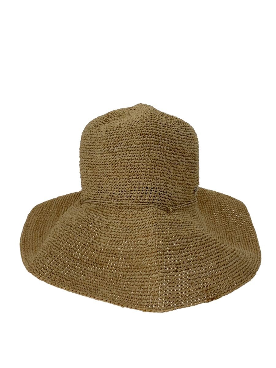 【中古】Helen Kaminski◆ストローハット/USA製100％Raffia/BEG/無地/レディース【服飾雑貨他】