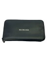 【中古】BALENCIAGA◆長財布/レザー/BLK/無地/メンズ//【服飾雑貨他】(4)