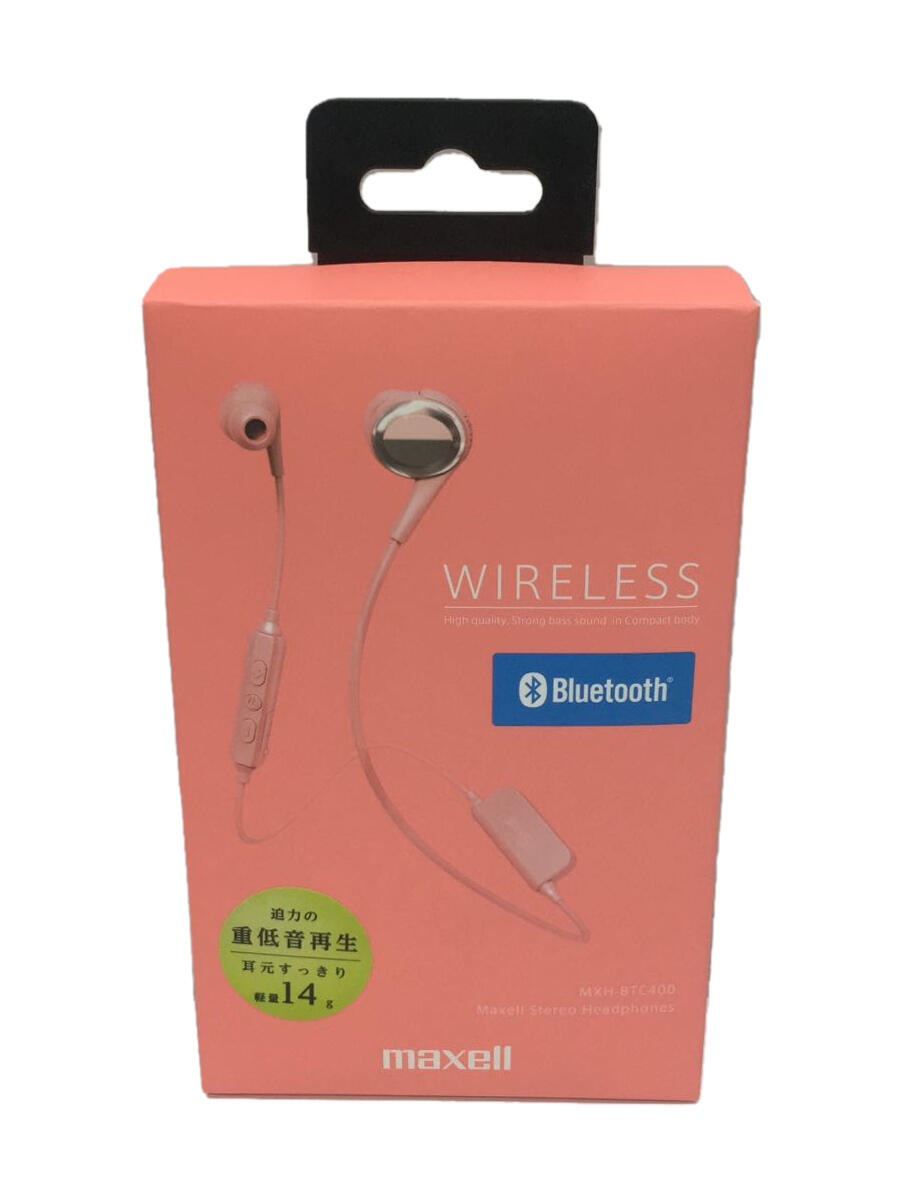 【中古】maxell◆イヤホン・ヘッドホン MXH-BTC400PK [ピンク]/maxell【家電・ビジュアル・オーディオ】