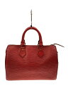 【中古】LOUIS VUITTON◆スピーディ25_エピ_RED/レザー/RED/総柄【バッグ】