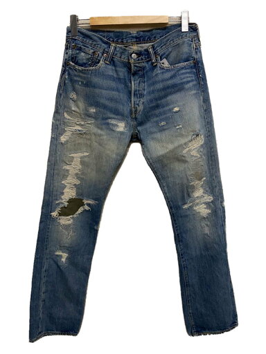 【中古】Levi’s◆ボトム/32/デニム/IDG/00501-1901/たたき/ビンテージ加工【メンズウェア】 【中古】Levi’s◆ボトム/32/デニム/IDG/00501-1901/たたき/ビンテージ加工【メンズウェア】
