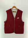 【中古】Supreme◆18AW/Reversible Nylon Sherpa Vest/M/ナイロン/RED/AR5570-677【メンズウェア】