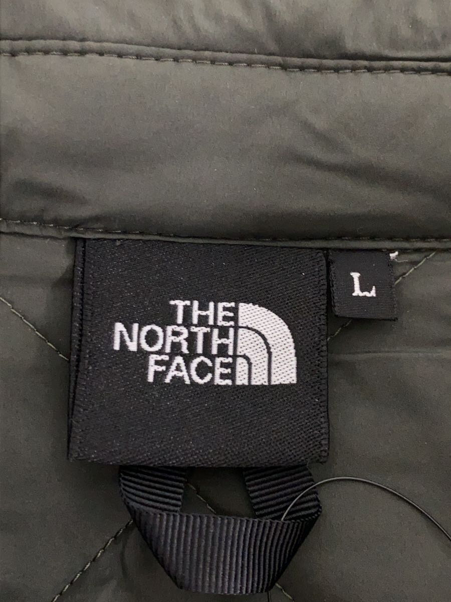 【中古】THE NORTH FACE◆JUSTBOUT SHIRT_ジャストバウトシャツ/L/ポリエステル/KHK【メンズウェア】