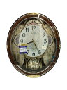 【中古】リズム時計工業◆インテリア雑貨/BRW/電波時計/スモールワールド/ノエル/掛け時計【インテリア小物・日用雑貨】