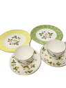 【中古】WEDGWOOD◆カップ&ソーサー/6点セット/ワイルドストロベリー/カップ&ソーサー/プレート2枚/いちご【キッチン用品】