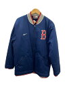 【中古】NIKE◆ジャケット/M/ポリエステル/NVY/無地/Boston Red Sox【メンズウェア】(4)
