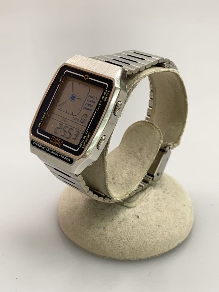 【中古】TIMEX◆クォーツ腕時計/デジタル/ステンレス/GRY/SLV/SV///【服飾雑貨他】 2