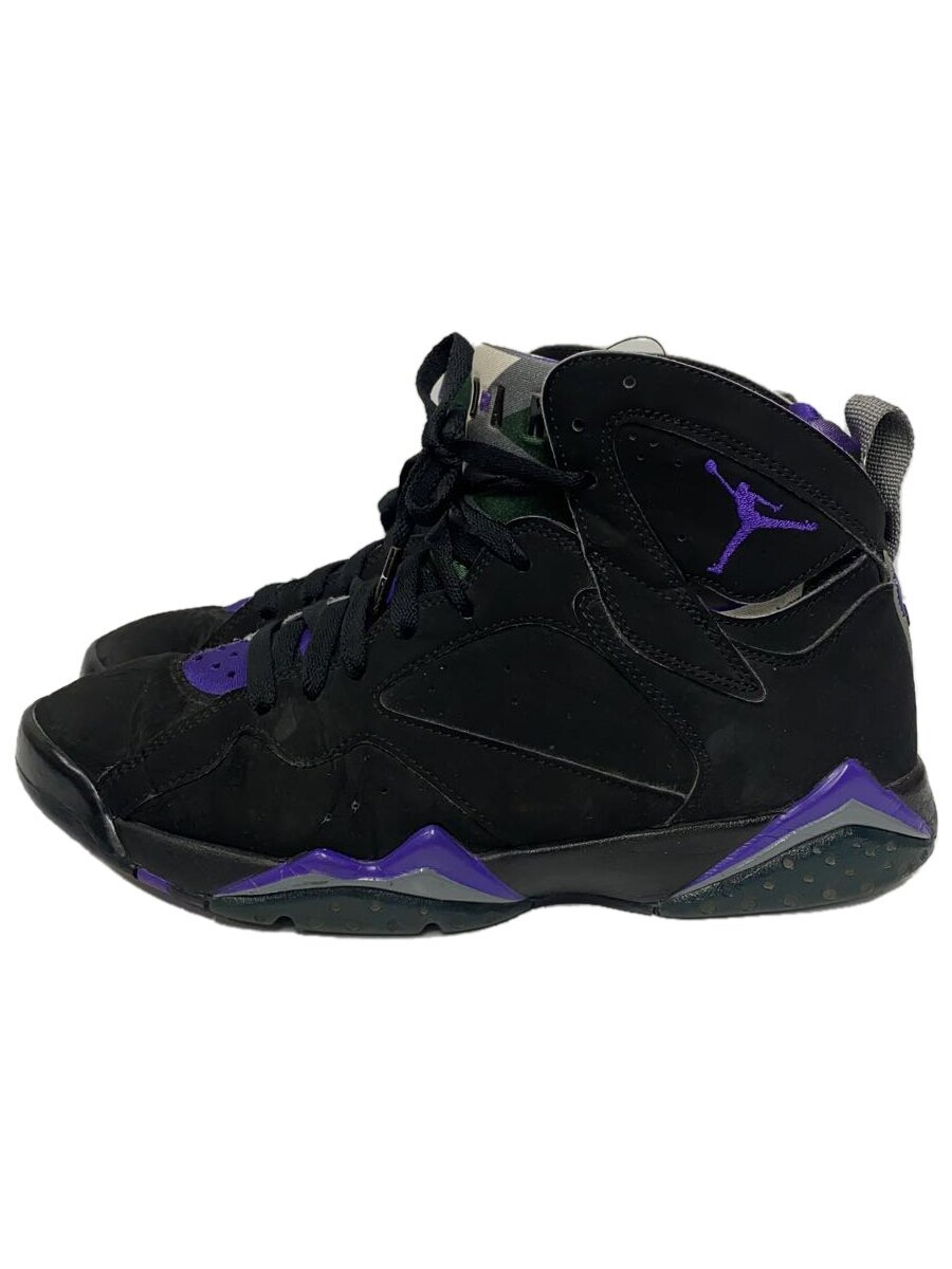 NIKE◆AIR JORDAN 7 RETRO/エアジョーダンレトロ/ブラック/304775-053/26.5cm/BLK