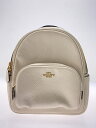 【中古】COACH◆リュック/レザー/CRM/C8603【バッグ】