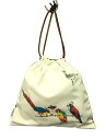 【中古】LOEWE◆Small Drawstring Parrots/巾着ポーチ/--/BLK/C822057X08【バッグ】