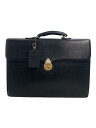 【中古】BURBERRY◆ブリーフケース/レザー/BLK//【バッグ】(4)