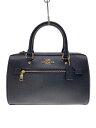 【中古】COACH◆ローワン・サッチェル_ブラック/レザー/BLK【バッグ】
